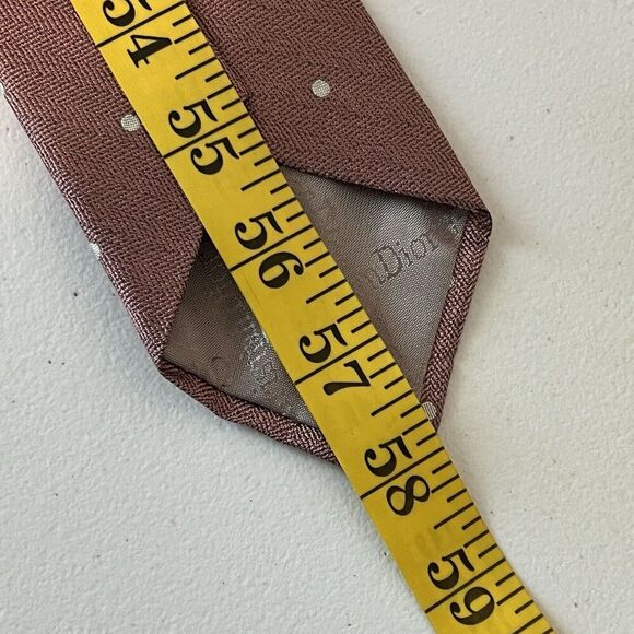 Lot Of Two Christian Dior Men's Ties Polka Dots All Silk - Picture 3 of 13